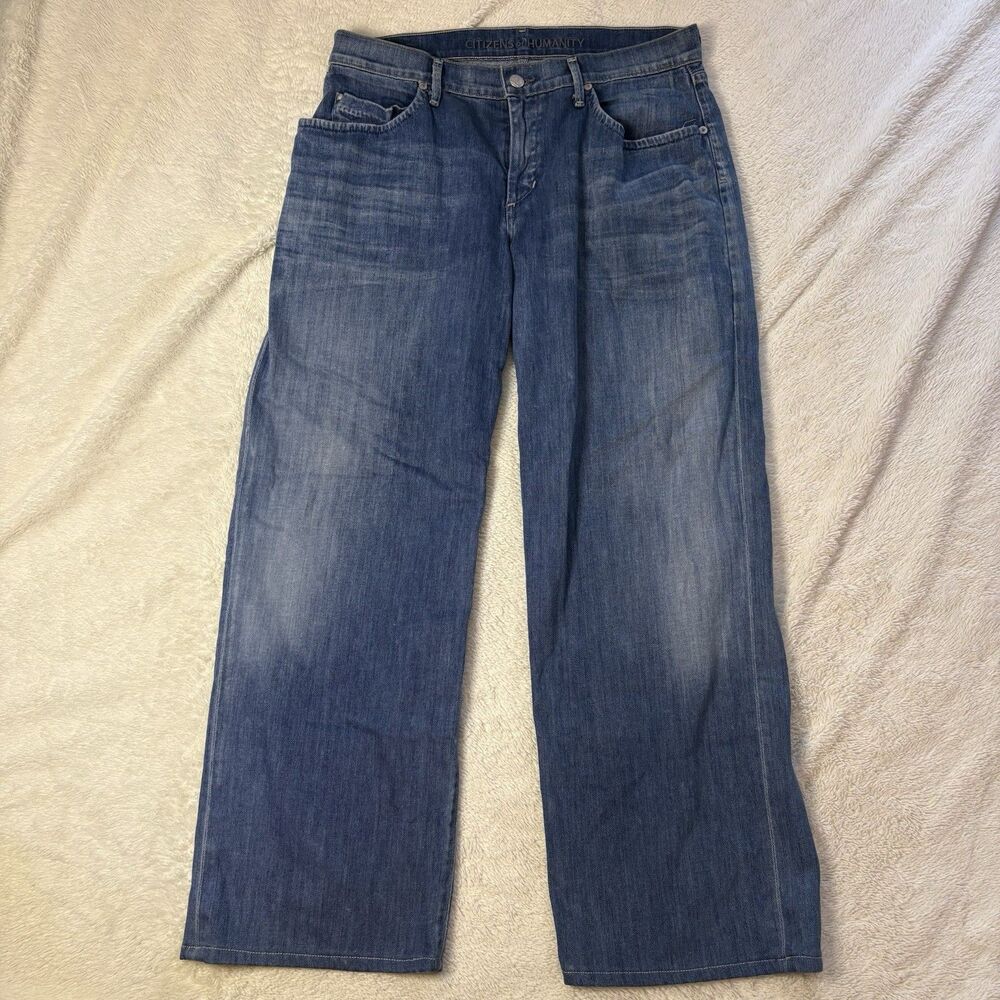 Citizens of Humanity Women's Baggy Jeans 32x29 Denim Wide Fit Made In USA